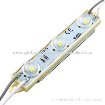 3pcs SMD2835 12VDC Rectangle Waterproof IP65 LED Module Lights with Lens
